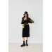 Knitted dress "Flowers" yellow/black